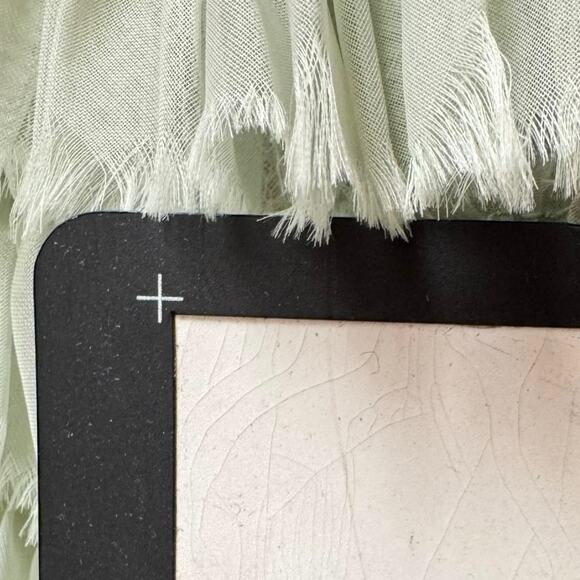 VNTG Green Cupcake Prom Dress Lace Chiffon Tiered Ruffled Strapless Gown 1950s - Picture 14 of 16